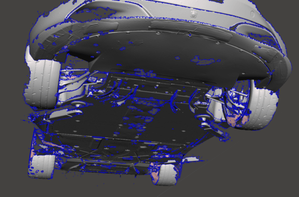 Mclaren 720S underbody 3D scan Mclaren 720S underbody 3D scan